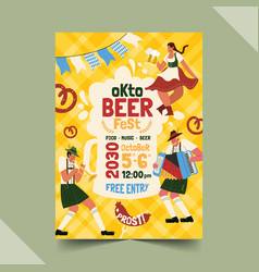 Oktoberfest Vertical Flyer Template Design