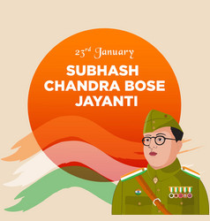 Subhash Chandra Bose Jayanti Banner Design