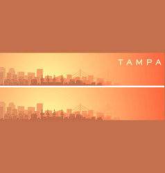 Tampa Beautiful Skyline Scenery Banner