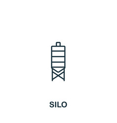 Silo Icon Monochrome Simple Icon