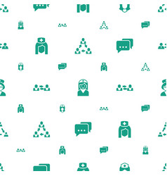 Talking Icons Pattern Seamless White Background