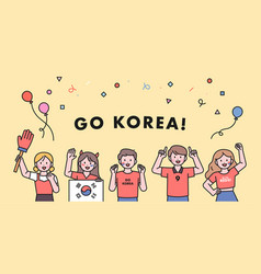 Koreas Soccer Cheering Team Red Devils Supporters