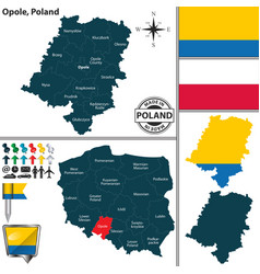 Map Opole Poland