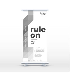 Modern Vertical Roll Up Standee Cover Template