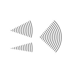 Wave Signal Radio Sonar Effect Lines Or Antenna