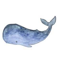 Blue Whale Watercolor