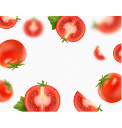 Falling Tomato Fresh Red Tomatoes