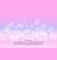 Pink Blue Bokeh Background Shining Design In 3d