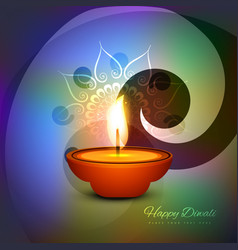 Diwali Symbols Candle Design