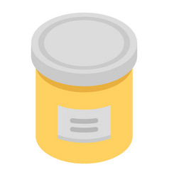 Paint Jar Icon Isometric Style