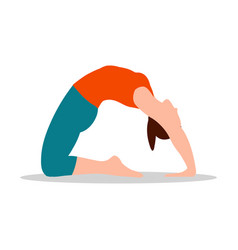 Pigeon Position Of Yoga White