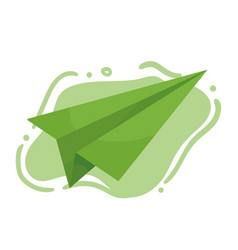 Creative Paper Airplane Green