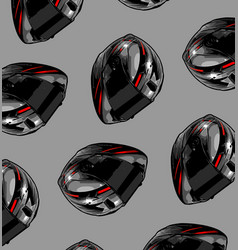 Helmet Pattern Gray And Red White Background