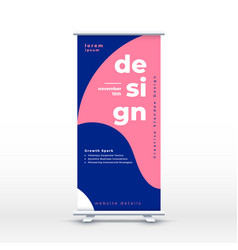 Modern Business Roll Up Standee Display Banner