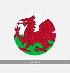 Wales Round Circle Flag