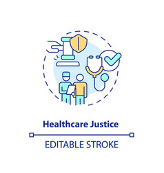 Healthcare Justice Concept Icon