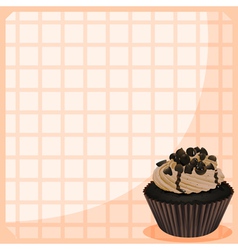 A Chocolate Cupcake In Frame