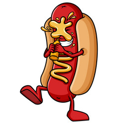 Funny Hot Dog Cartoon Clip Art