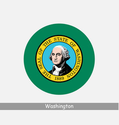 Washington Round Circle Flag