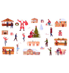 Christmas Flat Icons Set