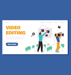 Video Editing Services Advertising Website Banner