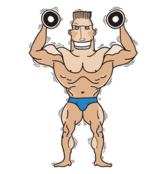 Bodybuilder hand Royalty Free Vector Image - VectorStock