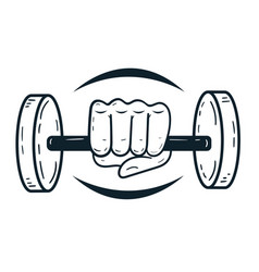 Hand With Dumbbell Front