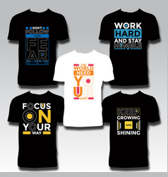 Typography T Shirt Design Bundle