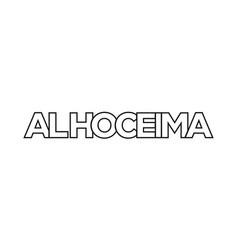 Al Hoceima In The Morocco Emblem Design