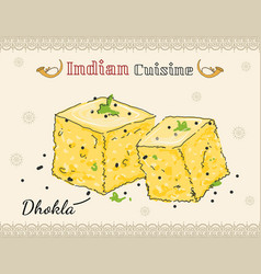 Dhokla Indian Gujrati Street Food