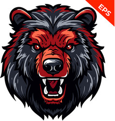 Evil Bear Warhammer Black Red