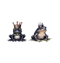 Gothic Frog Prince Clipart Isolated