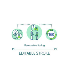 Reverse Mentoring Concept Icon