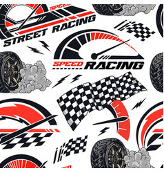 Speed Racing Colorful Pattern Seamless