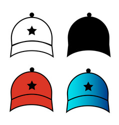 Abstract Men Cap Silhouette