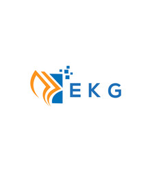 Ekg Credit Repair Accounting Logo Design On White