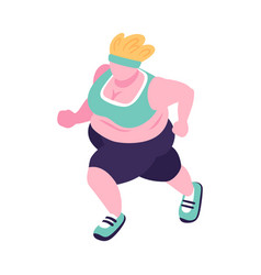 Overeating Running Girl Composition