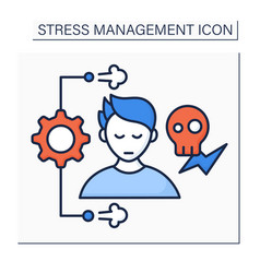 Stress Management Color Icon