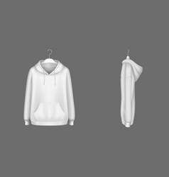 Hoody Black Sweatshirt On Hanger Mock Up Set