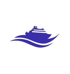 Sail Ship Icon Logo