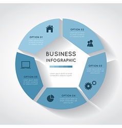 8 options pie chart circle infographic template Vector Image