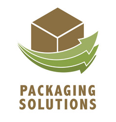 Leaf box cube cardboard logo Royalty Free Vector Image