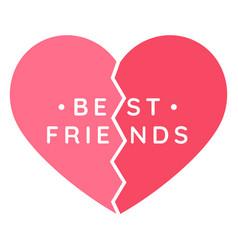 Best Friends Pink Heart