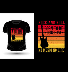 Born To Be Rock Star Merchandise Silhouette T