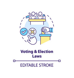 Voting And Election Laws Concept Icon