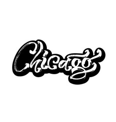 Chicago Sticker Modern Calligraphy Hand