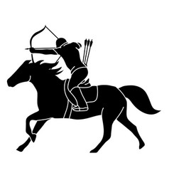 Male Archer On Horse