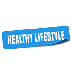 Healthy Lifestyle Sticker Healthy Lifestyle Label