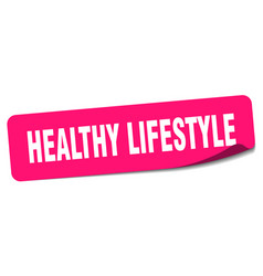 Healthy Lifestyle Sticker Healthy Lifestyle Label