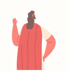 Jesus Christ Character Standing In Refusal Pose